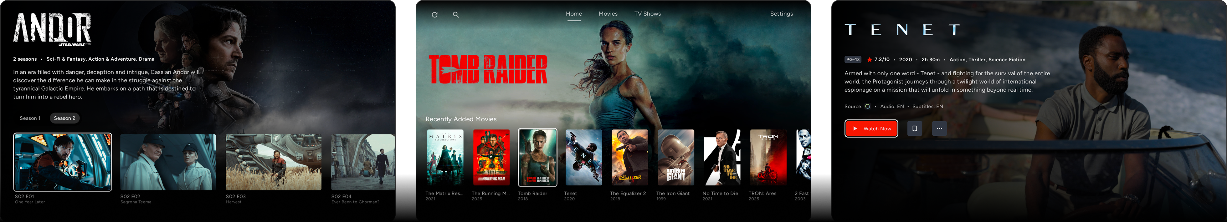 Cinaura Android TV app